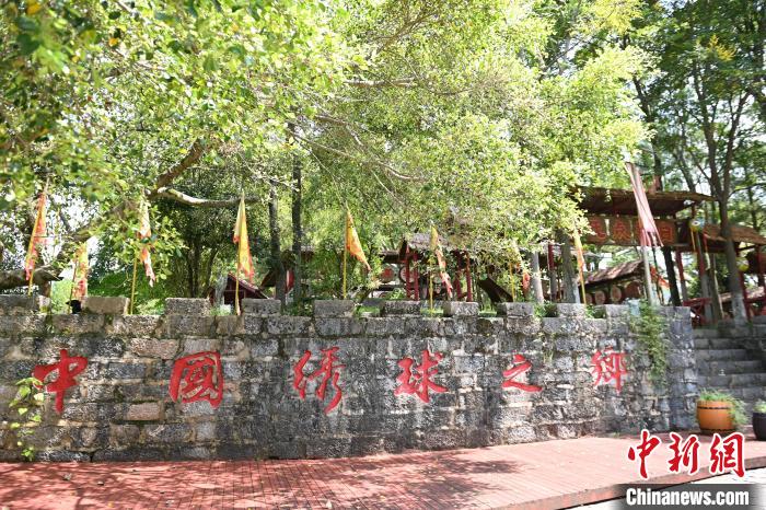 旧州景区是“中国绣球之乡”。 王以照 摄 旧州景区是“中国绣球之乡”。 王以照 摄