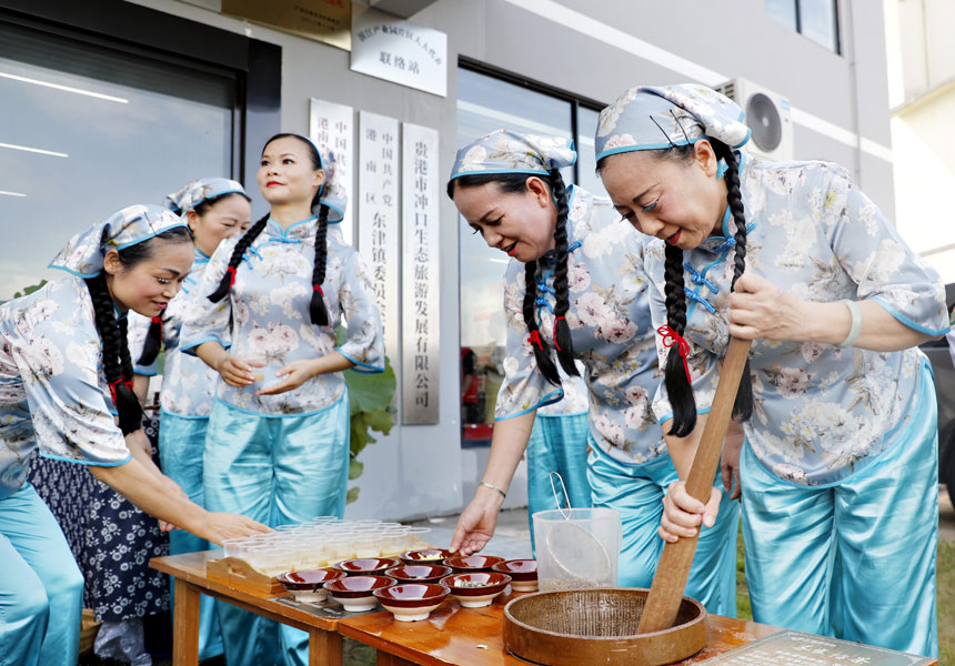 擂茶。陈榕玲摄