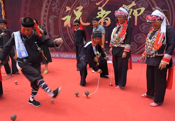 祝著节民俗展演活动现场。